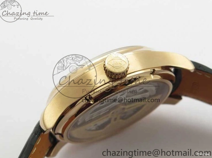 MIROTIME 0304 Premium Portugieser Perpetual Calendar IW503302 RG V9F 1:1 Best Edition Blue Dial on Black Leather Strap A 7098